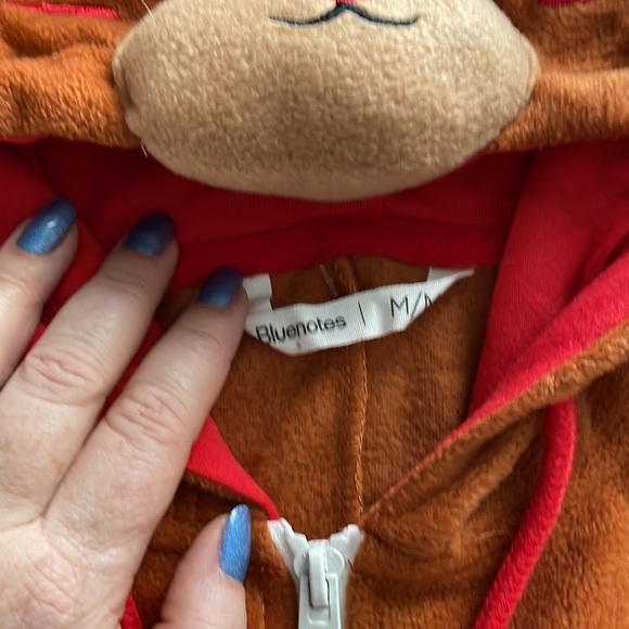 Reindeer Costume Christmas Pyjamas Size Medium - Picture 4 of 6